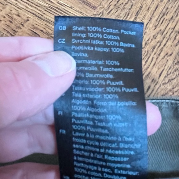 COS Barrel Leg High Waist Cropped Cotton Twill Pants, Size 4 - Picture 12 of 14